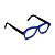 Armação para óculos de Grau Gustavo Eyewear G105 1. Cor: Azul fosco. Haste preta. Unisex - Imagem 2