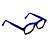 Armação para óculos de Grau Gustavo Eyewear G105 7. Cor: Azul e fumê fosco. Haste azul fosco. Unisex. - Imagem 2