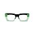 Armação para óculos de Grau Gustavo Eyewear G79 10. Cor: Acqua translúcido, preto e verde citrus. Haste preta. - Imagem 1