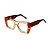 Óculos de Grau Gustavo Eyewear G79 5 nas cores âmbar translúcido, vermelho e laranja citrus com as hastes marrom. - Imagem 3