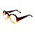 Armação para óculos de Grau Gustavo Eyewear G133 1. Cor: Animal print, amarelo translúcido e vermelho citrus. Haste animal print. - Imagem 3