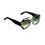 Óculos de Sol Gustavo Eyewear G139 1. Cor: Acqua translúcido, preto, azul e verde citrus. Haste preta. Lentes cinza. - Imagem 2