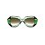 Óculos de Sol Gustavo Eyewear G139 1. Cor: Acqua translúcido, preto, azul e verde citrus. Haste preta. Lentes cinza. - Imagem 1