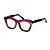 Armação para óculos de Grau Gustavo Eyewear G69 40. Cor: Vermelho translúcido. Haste animal print. - Imagem 3