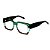Armação para óculos de Grau Gustavo Eyewear G128 2. Cor: Verde, acqua e fumê. Hastes preta. - Imagem 3