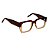 Armação para óculos de Grau Gustavo Eyewear G128 9. Cor: Marrom e âmbar. Hastes marrom. - Imagem 2