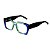 Armação para óculos de Grau Gustavo Eyewear G128 12. Cor: Azul bic e azul claro. Hastes preta. - Imagem 3