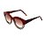 Óculos de Sol Gustavo Eyewear G12 1 nas cores doce de leite escuro e fumê, com as hastes em animal print e lentes marrom. - Imagem 3