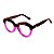 Óculos de Grau Gustavo Eyewear G37 3 em animal print e violeta, com as hastes em animal print. - Imagem 3