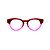 Óculos de Grau Gustavo Eyewear G47 3 nas cores vermelho e violeta, com as hastes vermelhas. Modelo Unisex - Imagem 1