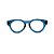 Óculos de Grau Gustavo Eyewear G47 2 na cor azul e hastes em Animal Print. Modelo Unisex. - Imagem 1