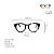 Óculos de Grau Gustavo Eyewear G47 2 na cor azul e hastes em Animal Print. Modelo Unisex. - Imagem 4