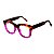Óculos de Grau Gustavo Eyewear G57 1 em animal Print e violeta, com hastes Animal Print. Clássico - Imagem 3