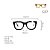 Óculos de Grau Gustavo Eyewear G57 1 em animal Print e violeta, com hastes Animal Print. Clássico - Imagem 4