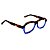 Óculos de Grau Gustavo Eyewear G105 1 em Animal Print e azul, com as hastes em Animal Print. Unisex - Imagem 2