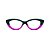 Óculos de Grau Gustavo Eyewear G50 5 nas cores verde e violeta, com as hastes em animal print. - Imagem 1