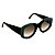Óculos de Sol Gustavo Eyewear G60 3 nas cores preto e verde opaco, com as hastes preta e lentes cinza. - Imagem 2