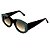 Óculos de Sol Gustavo Eyewear G60 3 nas cores preto e verde opaco, com as hastes preta e lentes cinza. - Imagem 3