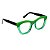 Óculos de Grau Gustavo Eyewear G69 3 nas cores jade e verde translúcido com as hastes pretas. - Imagem 2