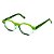 Óculos de Grau Gustavo Eyewear G136 2 na cor jade e verde, hastes verdes. - Imagem 3