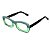 Óculos de Grau Gustavo Eyewear G34 3 mas cores fumê e acqua, com as hastes pretas. - Imagem 3