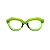 Óculos de Grau Gustavo Eyewear G37 2 nas cores jade e verde, com as hastes verdes. - Imagem 1