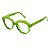 Óculos de Grau Gustavo Eyewear G37 2 nas cores jade e verde, com as hastes verdes. - Imagem 3