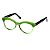 Óculos de Grau G38 3 nas cores jade e verde translúcido com as hastes preta. - Imagem 3