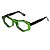 Óculos de Grau Gustavo Eyewear G153 1 na cor verde e hastes pretas. - Imagem 3