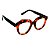 Óculos de Grau Gustavo Eyewear G37 1 em animal print com as hastes pretas. Clássico - Imagem 2