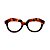 Óculos de Grau Gustavo Eyewear G37 4 em animal print e preto, com as hastes pretas. Clássico - Imagem 1