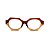 Óculos de Grau Gustavo Eyewear G72 4 na cor doce de leite e âmbar, hastes pretas. - Imagem 1