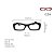 Óculos de Grau Gustavo Eyewear G34 2 nas cores verde e âmbar, com hastes pretas. - Imagem 4