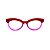 Óculos de Grau G38 4 nas cores vermelho e violeta com as hastes violeta. - Imagem 1