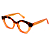 Óculos de Grau G71 8 em Animal Print e laranja. Clássico - Imagem 3