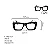 Óculos de Grau Gustavo Eyewear G79 2 em animal print e acqua, hastes animal print. Clássico - Imagem 4