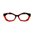 Óculos de Grau Gustavo Eyewear G53 8 em Animal Print e vermelho, com as hastes Animal Print. Clássico - Imagem 1