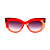 Óculos de Sol G13 2 nas cores vermelho e âmbar com as hastes vermelhas e lentes cinza. - Imagem 1