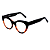 Óculos de Grau Gustavo Eyewear G65 1 em Animal Print e preto, com as hastes pretas. Clássico - Imagem 3