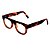 Óculos de Grau Gustavo Eyewear G14 3 em animal print e caramelo, com as hastes em animal print. - Imagem 3