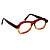 Óculos de Grau Gustavo Eyewear G105 4 nas cores marrom e âmbar com as hastes marrom. Unisex - Imagem 2