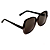 Óculos de Sol Gustavo Eyewear G110 8. Cor: Preto e fumê. Lentes cinza. - Imagem 2