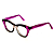Óculos de Grau Gustavo Eyewear G69 9 nas cores preta, fumê e violeta, hastes violeta. - Imagem 3