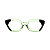 Óculos de Grau G70 8 nas cores acqua e preto, com as hastes pretas. - Imagem 1