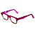 Óculos de Grau G74 2 nas cores violeta e fumê fosco e com as hastes violeta. - Imagem 3