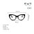 Óculos de Grau Gustavo Eyewear G65 2 na cor azul e hastes pretas. - Imagem 4