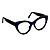 Óculos de Grau Gustavo Eyewear G65 2 na cor azul e hastes pretas. - Imagem 2