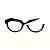 Óculos de Grau Gustavo Eyewear G37 8 nas cores preto e branco, com as hastes pretas. Origem. - Imagem 1