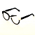 Óculos de Grau Gustavo Eyewear G37 8 nas cores preto e branco, com as hastes pretas. Origem. - Imagem 3