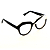 Óculos de Grau Gustavo Eyewear G37 8 nas cores preto e branco, com as hastes pretas. Origem. - Imagem 2